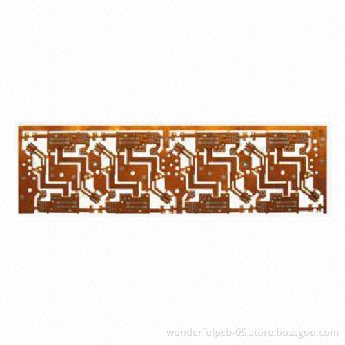Single-sided Flexible PCB with HAL Surface Technique, FR4 and Aluminum Stiffener